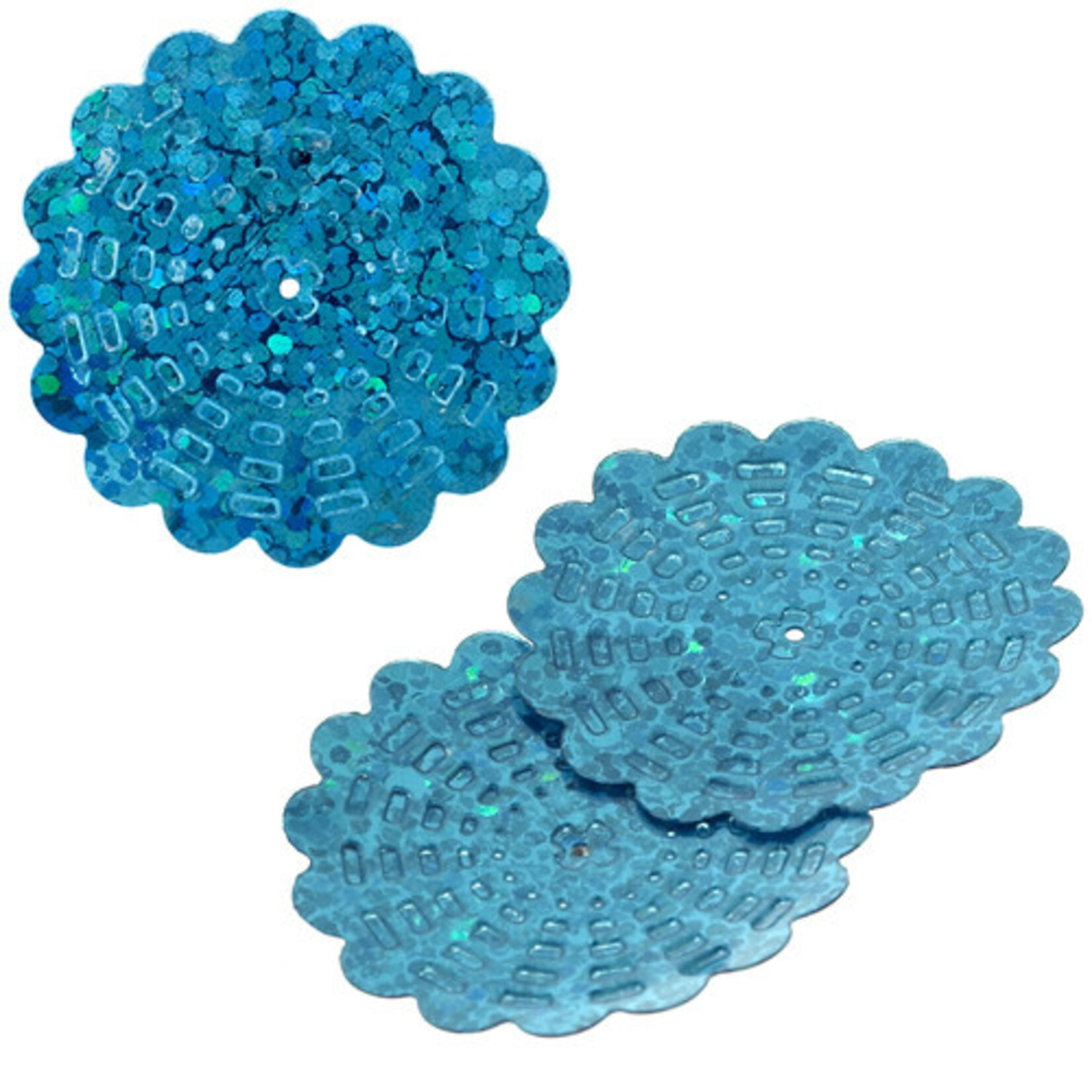 Sequins Hologram 29mm With Hole Flower (100 grams)