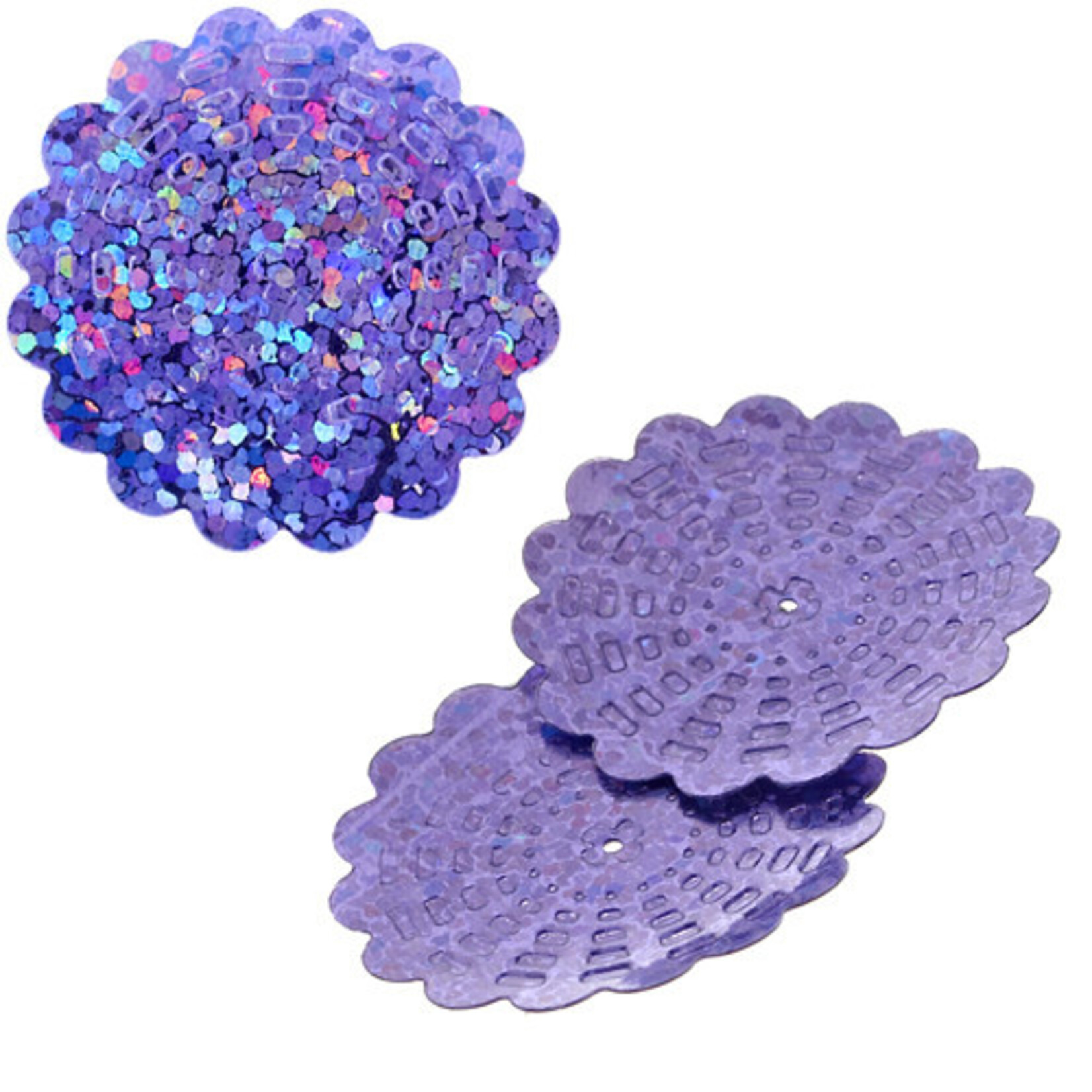 Sequins Hologram 29mm With Hole Flower (100 grams)