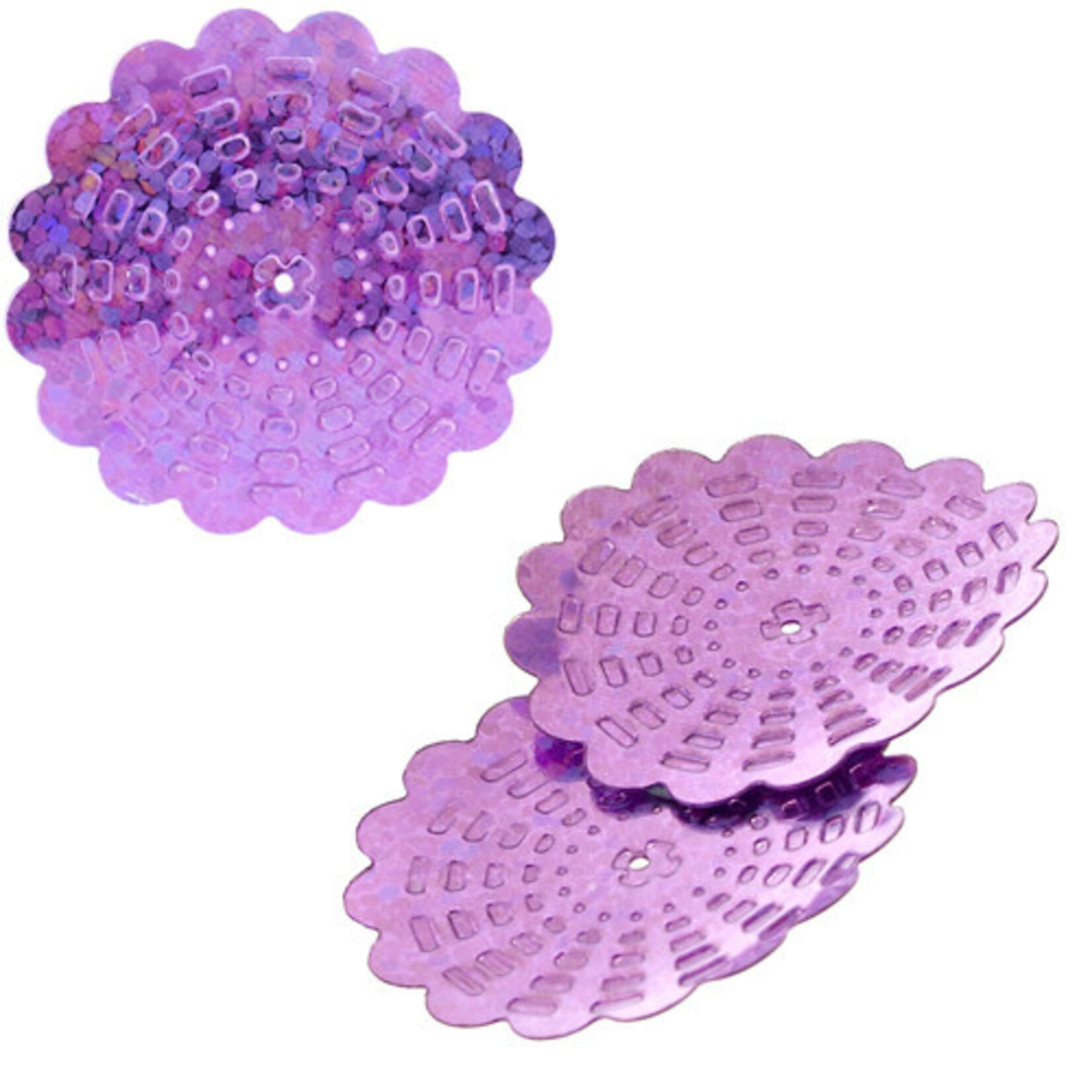 Sequins Hologram 29mm With Hole Flower (100 grams)