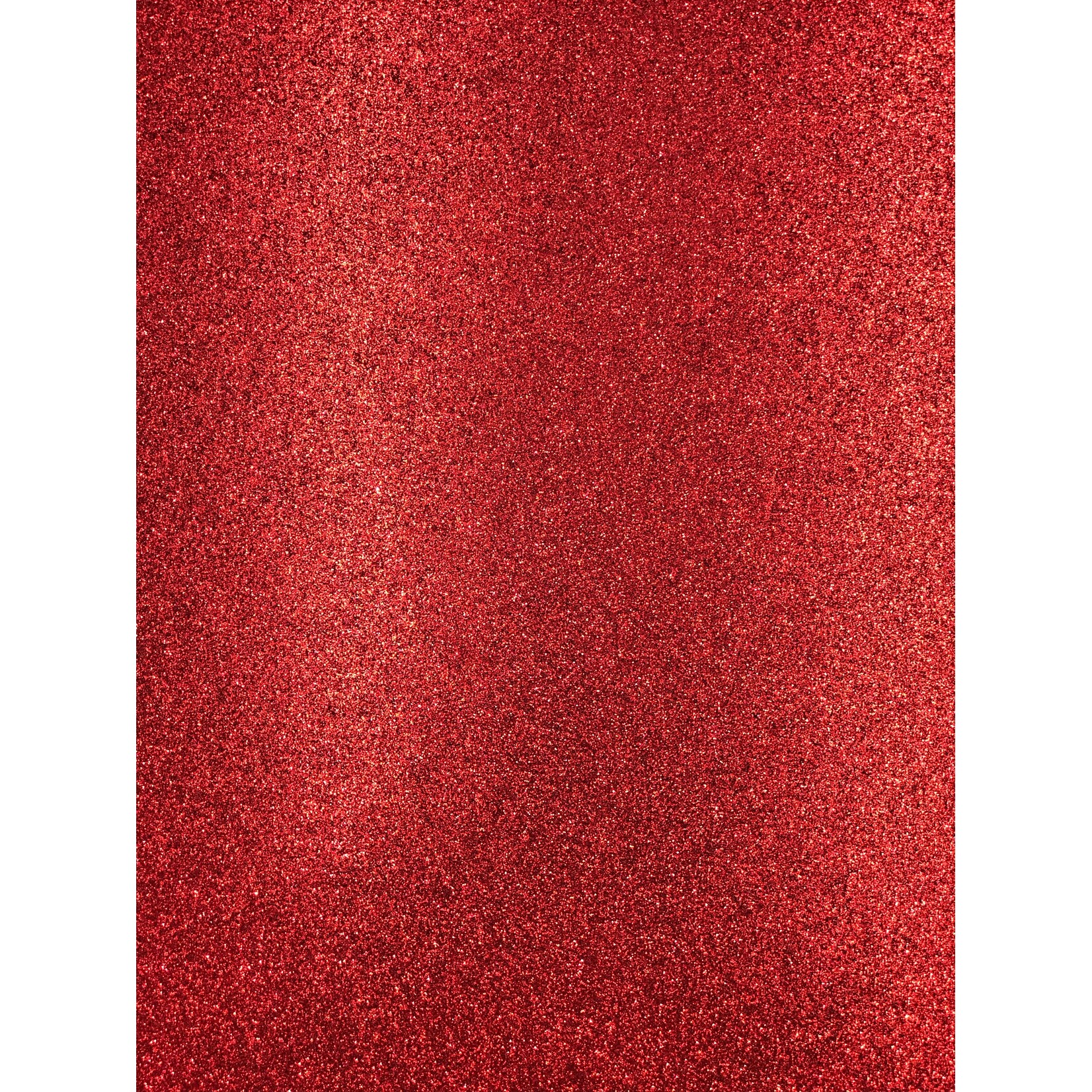 Glitter Card Stock 360 GSM 19 5/8 x 27 1/2 Inches Red