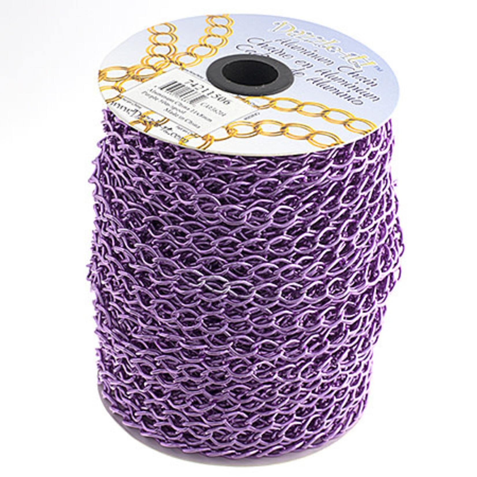 Aluminum Chain 50m/spool Purple 11 x 8mm
