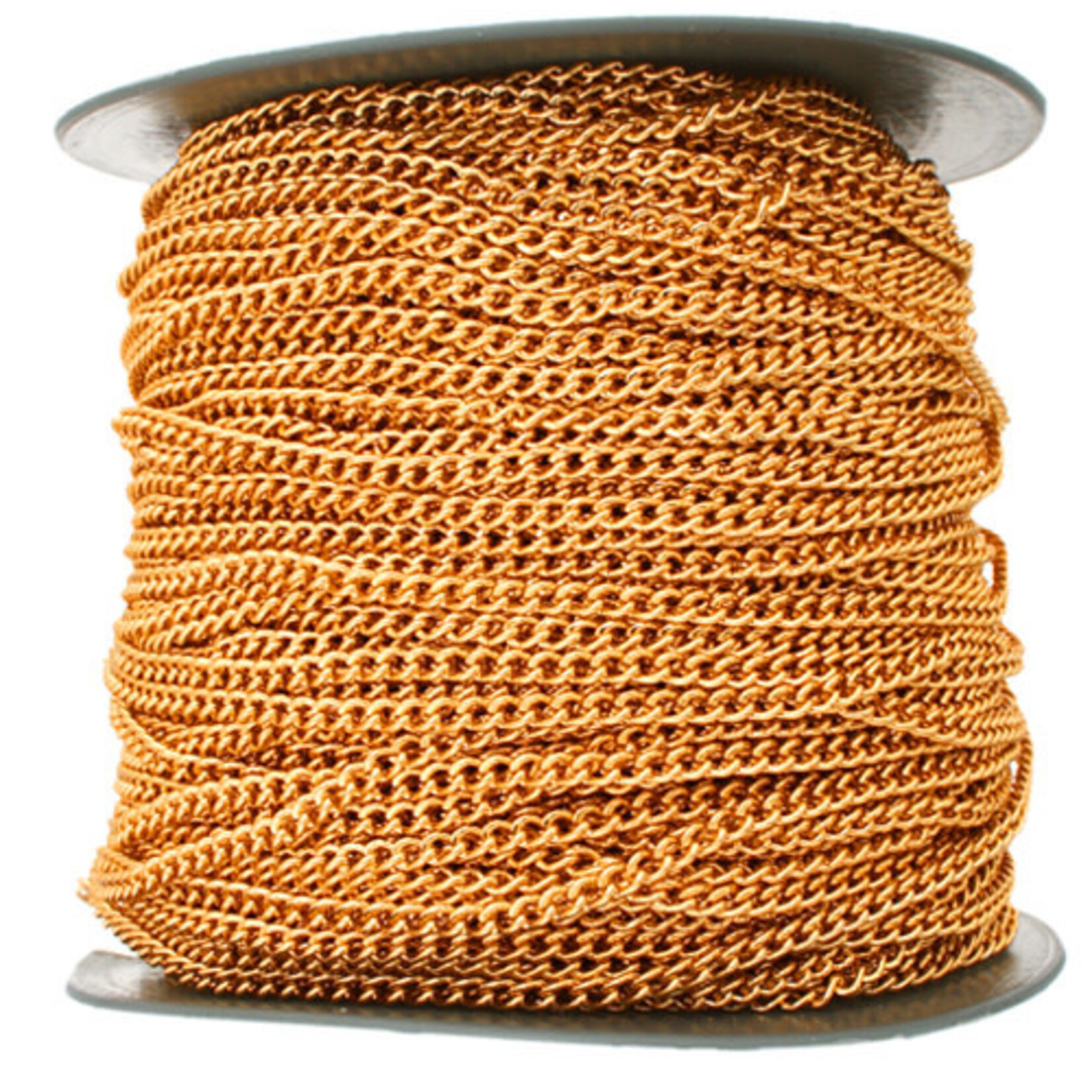 Chain Link Aluminum Gold 3mm (roll) 100 meters