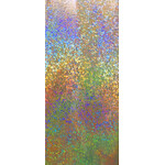 Spandex Holographic Shattered Glass  - Neon Yellow and Orange