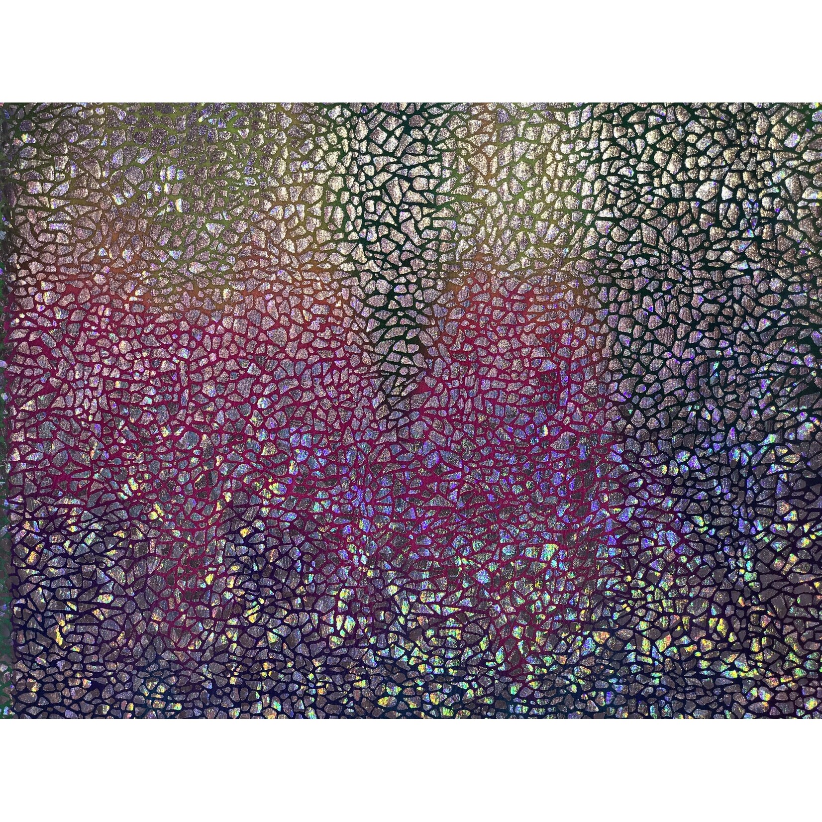 Spandex Holographic Shattered Glass Rainbow
