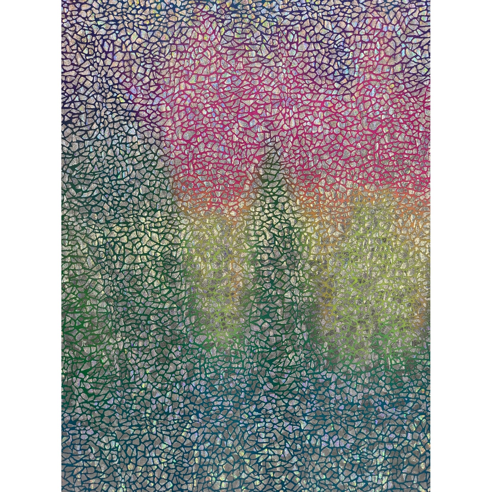 Spandex Holographic Shattered Glass Rainbow