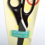 Lotus Products Scissors General Use 8" (Black Handle)