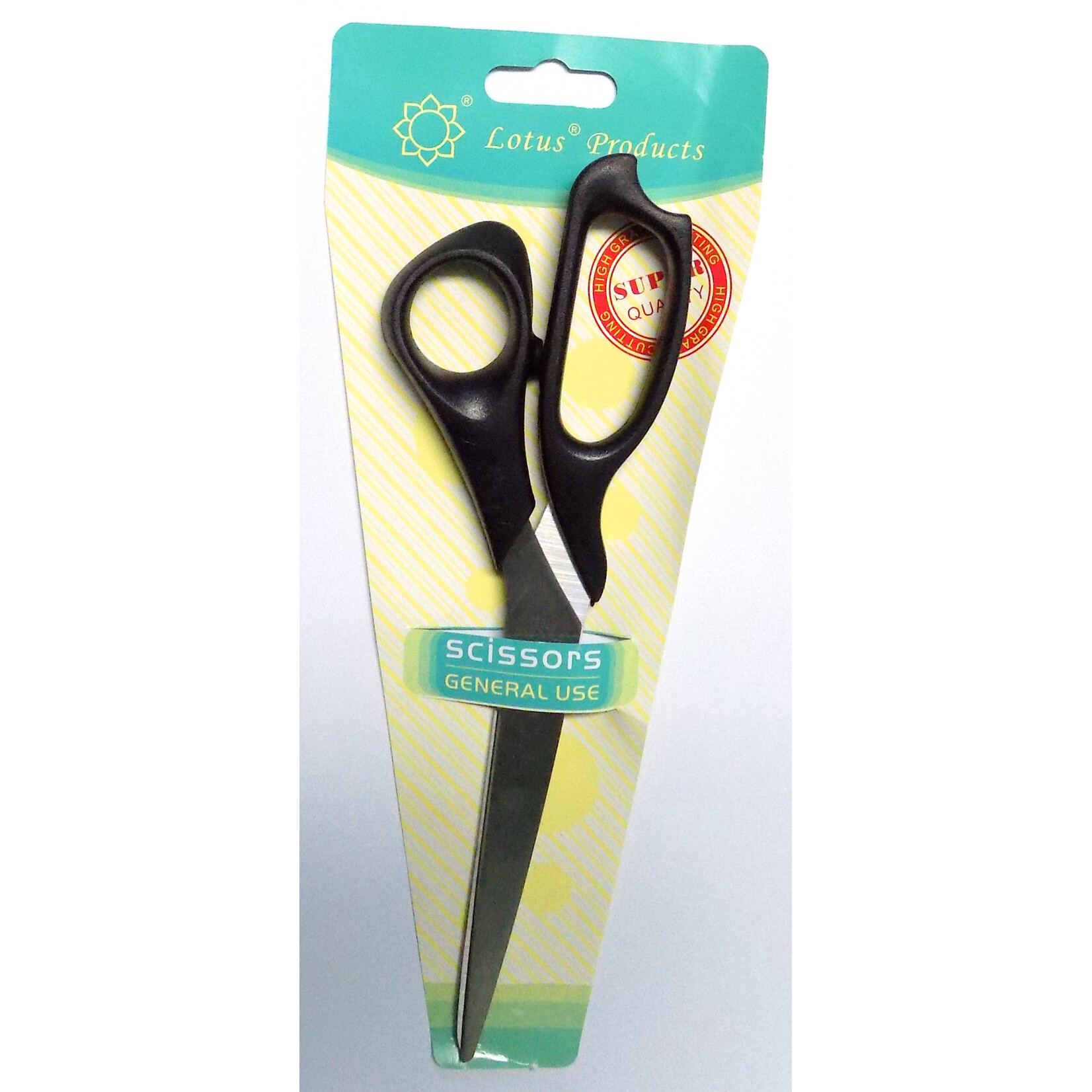 Lotus Products Scissors General Use 8" (Black Handle)