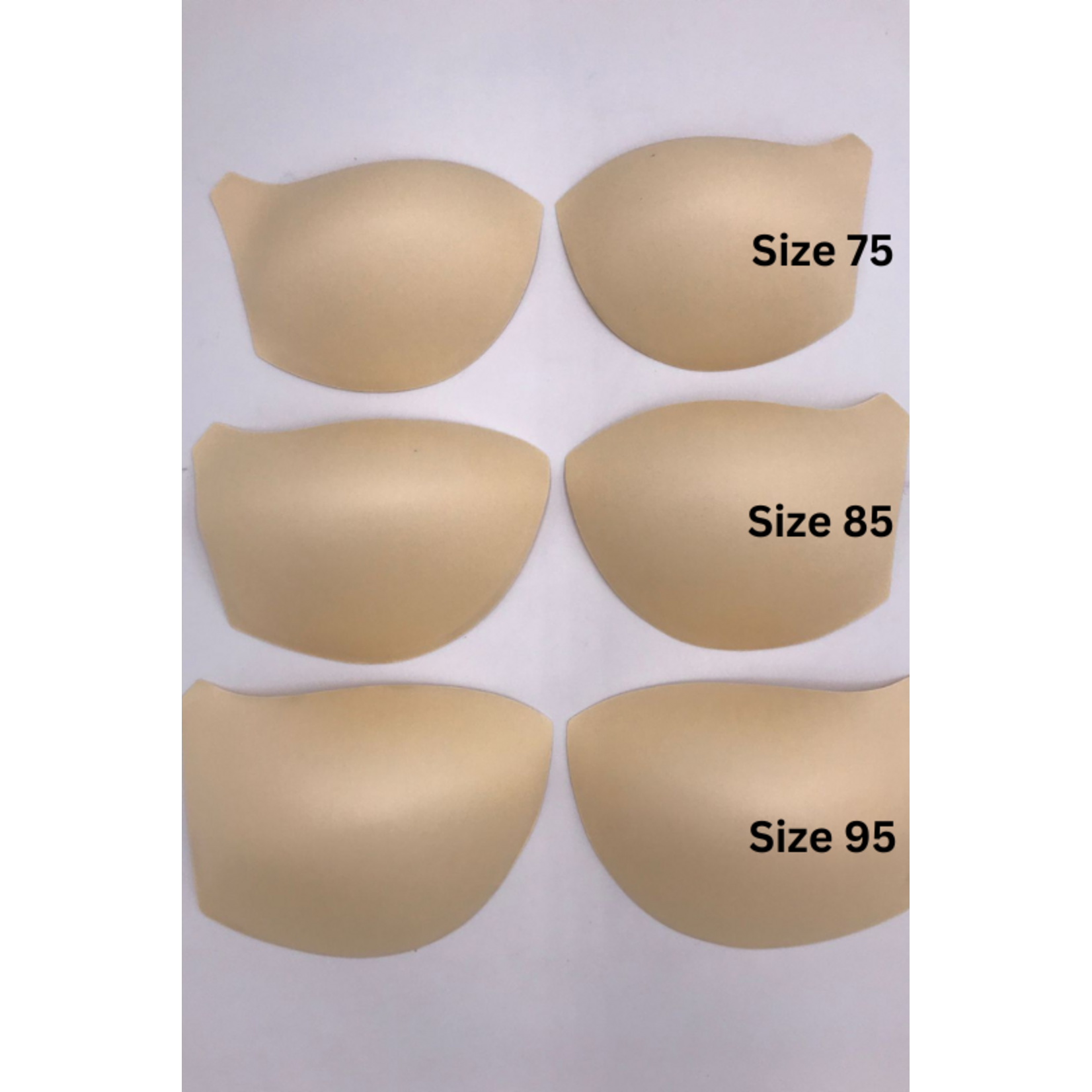 Bra Cup Push Up With Tail (10 pairs/pack)- Size 75