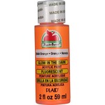 ACRYLIC PAINT A/B GLOW-IN-THE-DARK ORANGE 2 OZ.