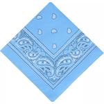 Bandana Paisley Patterned Light Blue