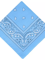 Bandana Paisley Patterned Light Blue