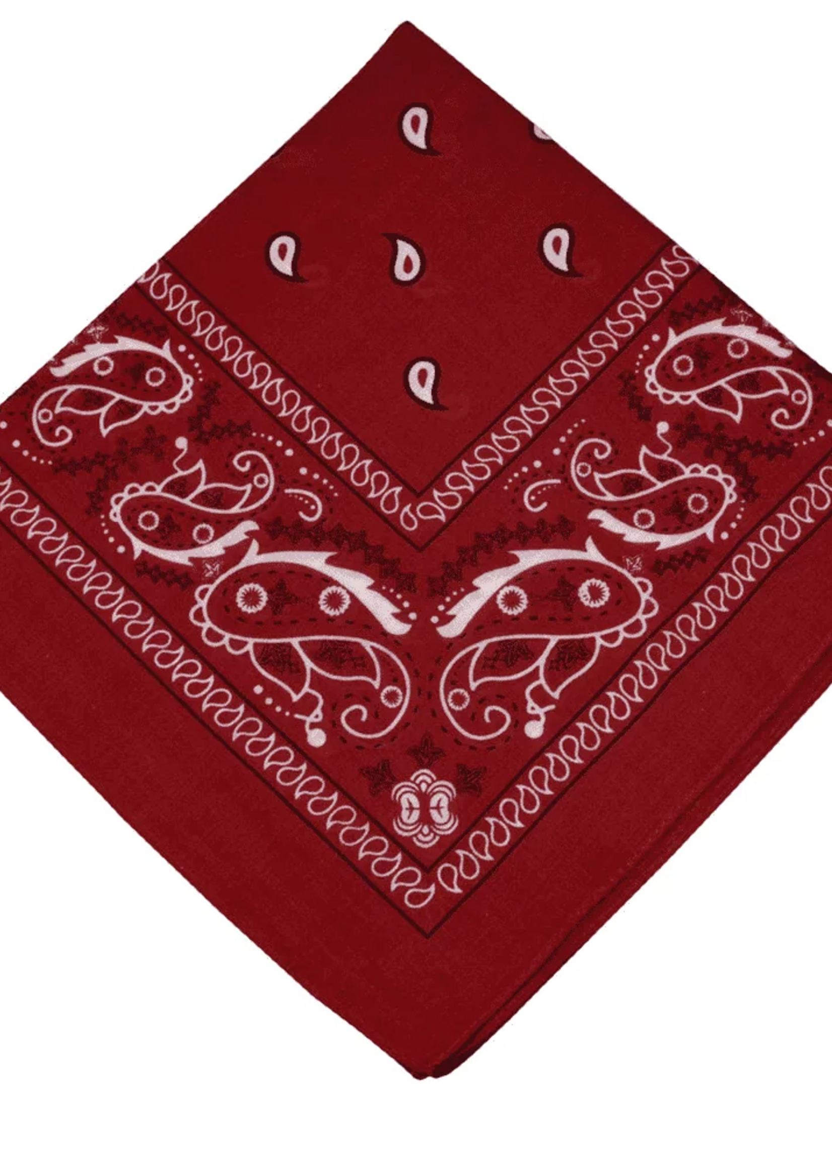 Bandana Paisley Patterned Burgundy