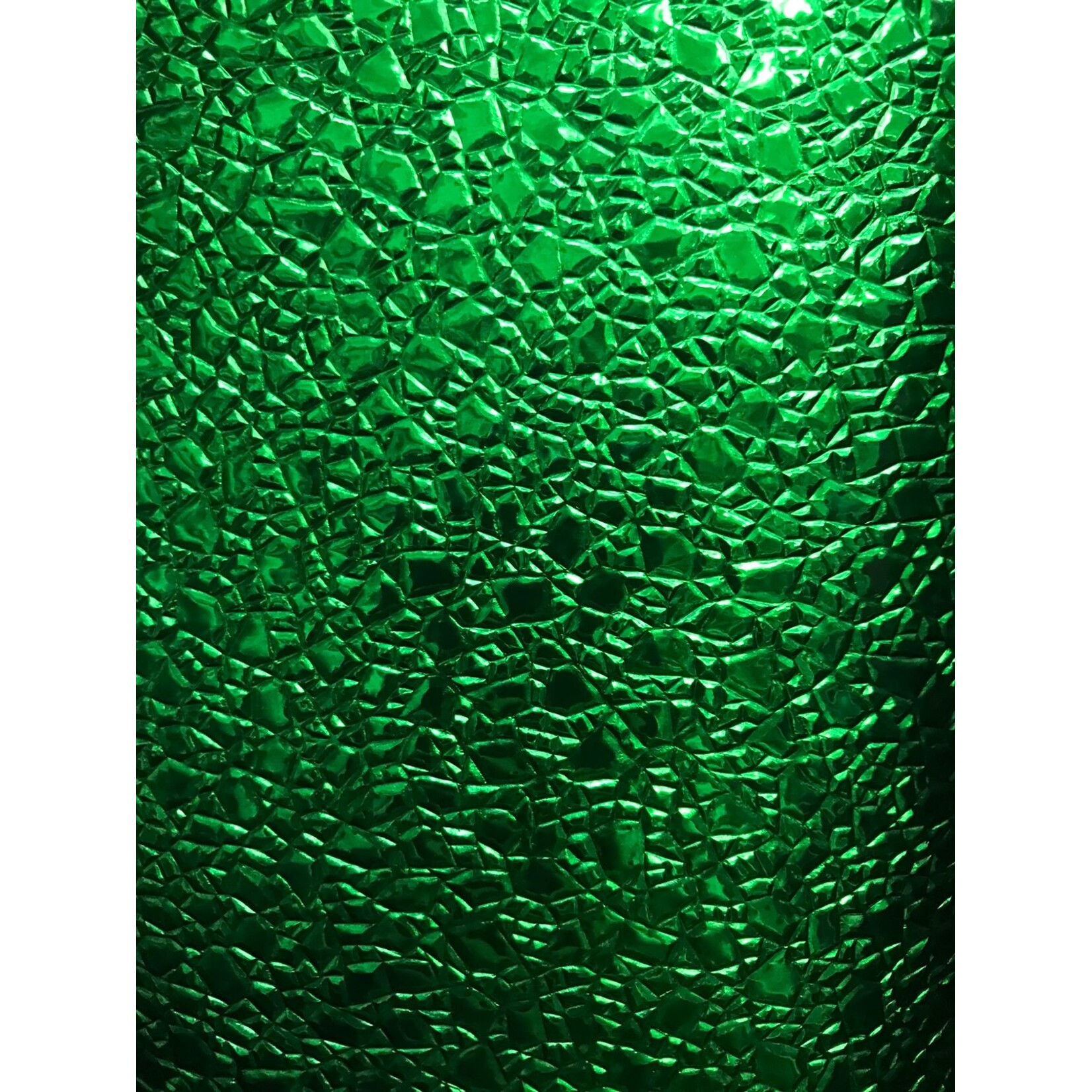 Cracked Ice (Foil) 48 - 50 Inches Kelly Green