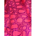 Spandex Cobblestone - Coral & Magenta