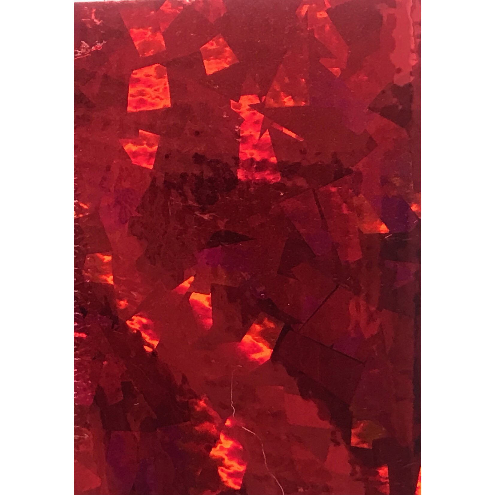 Tricot Lame 42 - 45 Inches Cut Glass Red