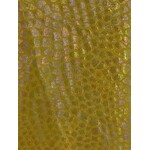 Spandex Holographic Snake Skin Gold