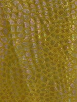 Spandex Holographic Snake Skin Gold