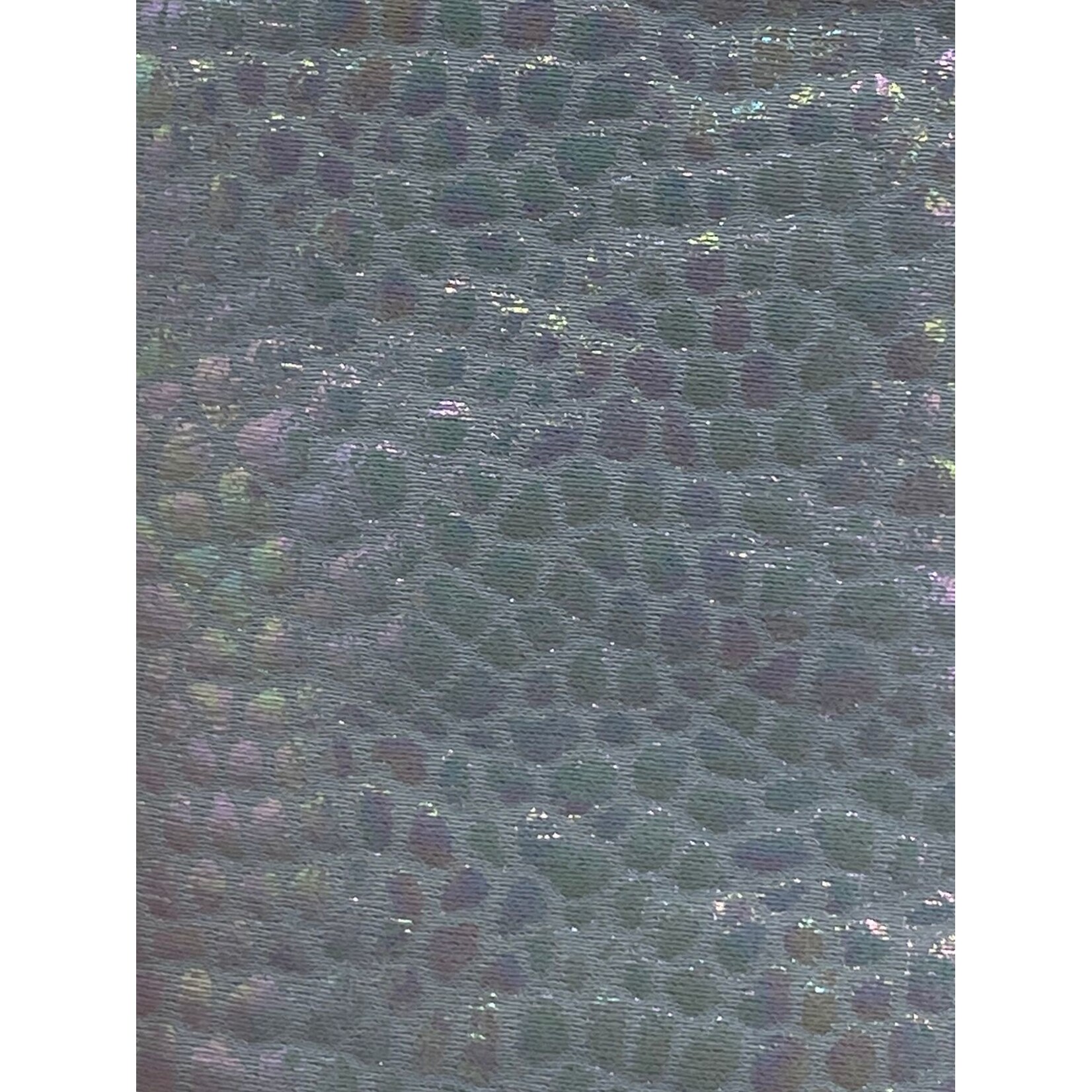 Spandex Holographic Snake Skin Silver Iridescent