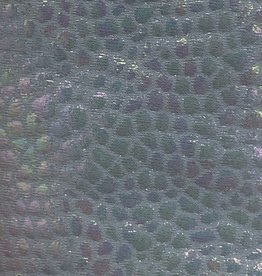 Spandex Holographic Snake Skin Silver Iridescent
