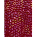 Spandex Holographic Snake Skin Red