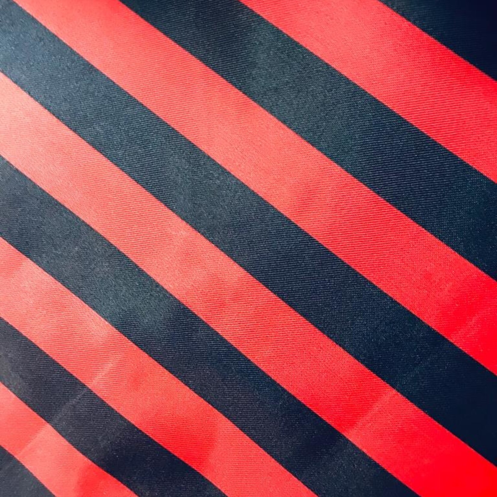 Satin Polyester 58 - 60 Inches Striped - Red & Black