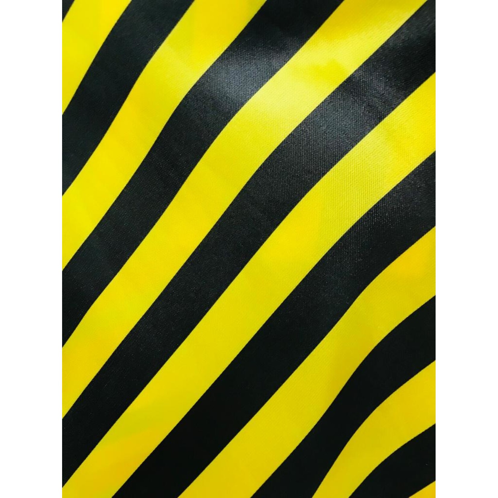 Satin Polyester 58 - 60 Inches Striped - Yellow & Black
