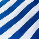 Satin Striped - Royal Blue & White