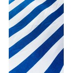 Satin Striped - Royal Blue & White