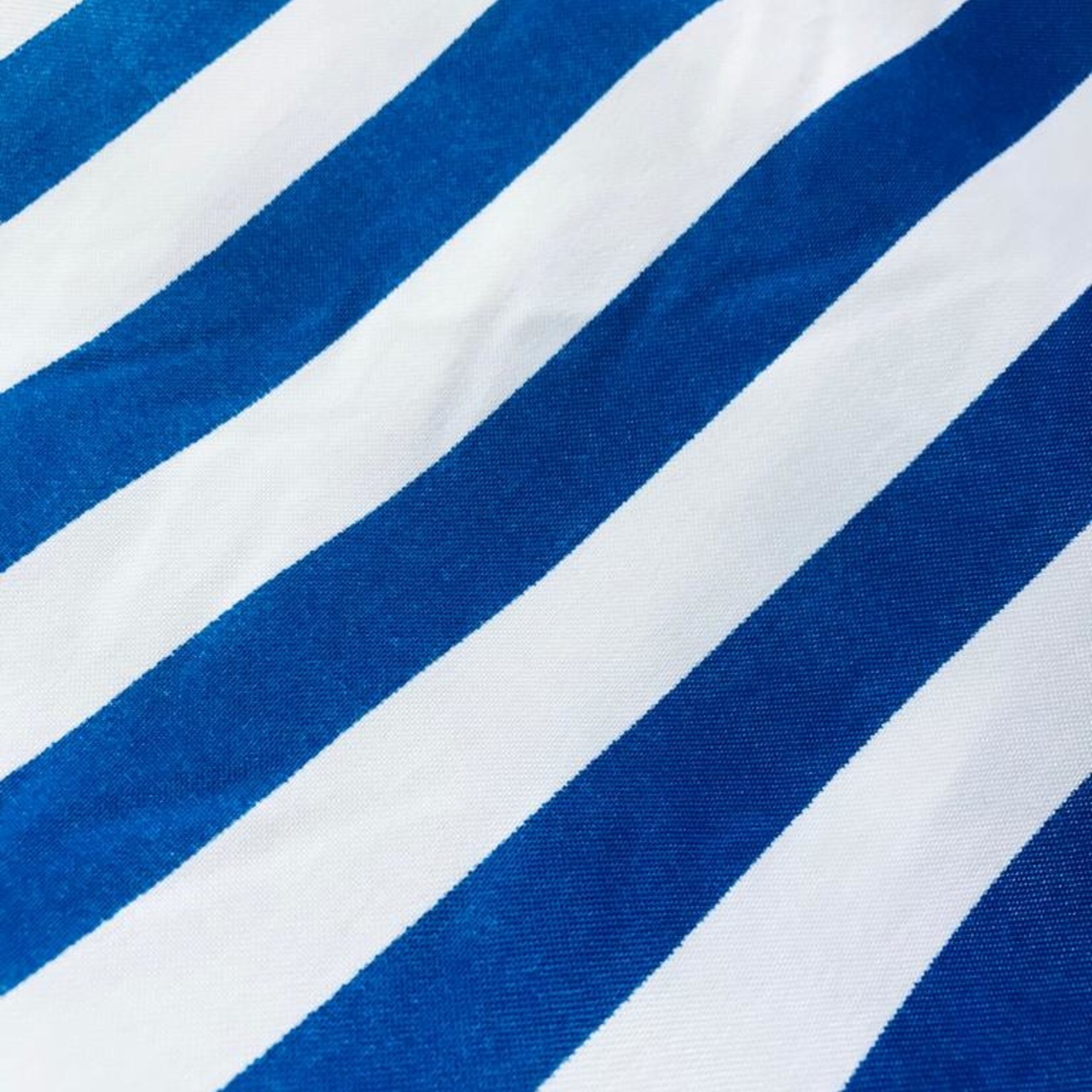 Satin Polyester 58 - 60 Inches Striped - Royal Blue & White