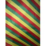 Satin Striped - Red , Yellow and Green