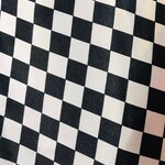 Satin Checkered - White & Black