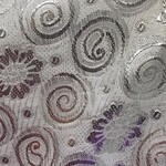 Floral Pattern 2 Brocade Lame - Silver #208
