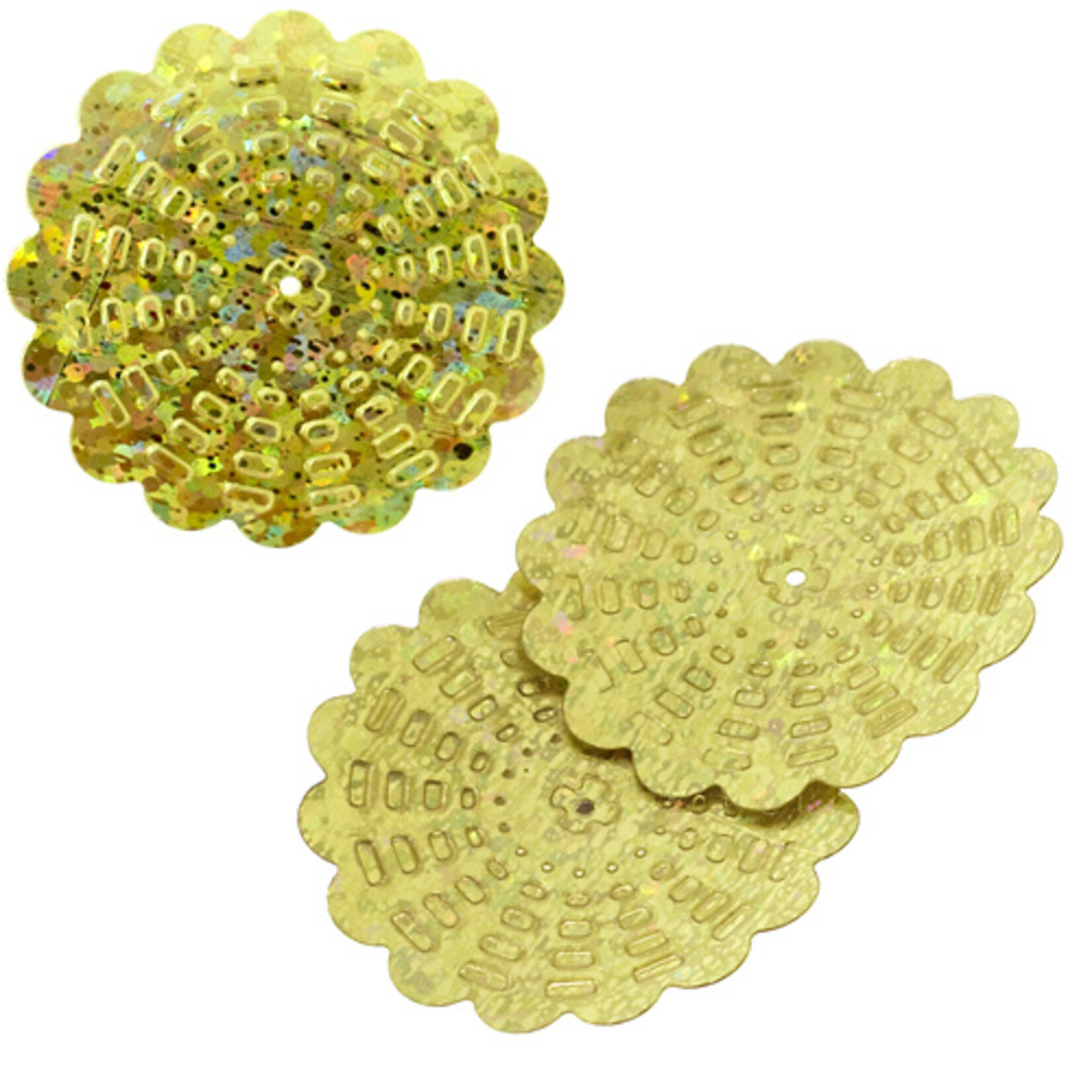 Sequins Hologram 29mm With Hole Flower (100 grams)