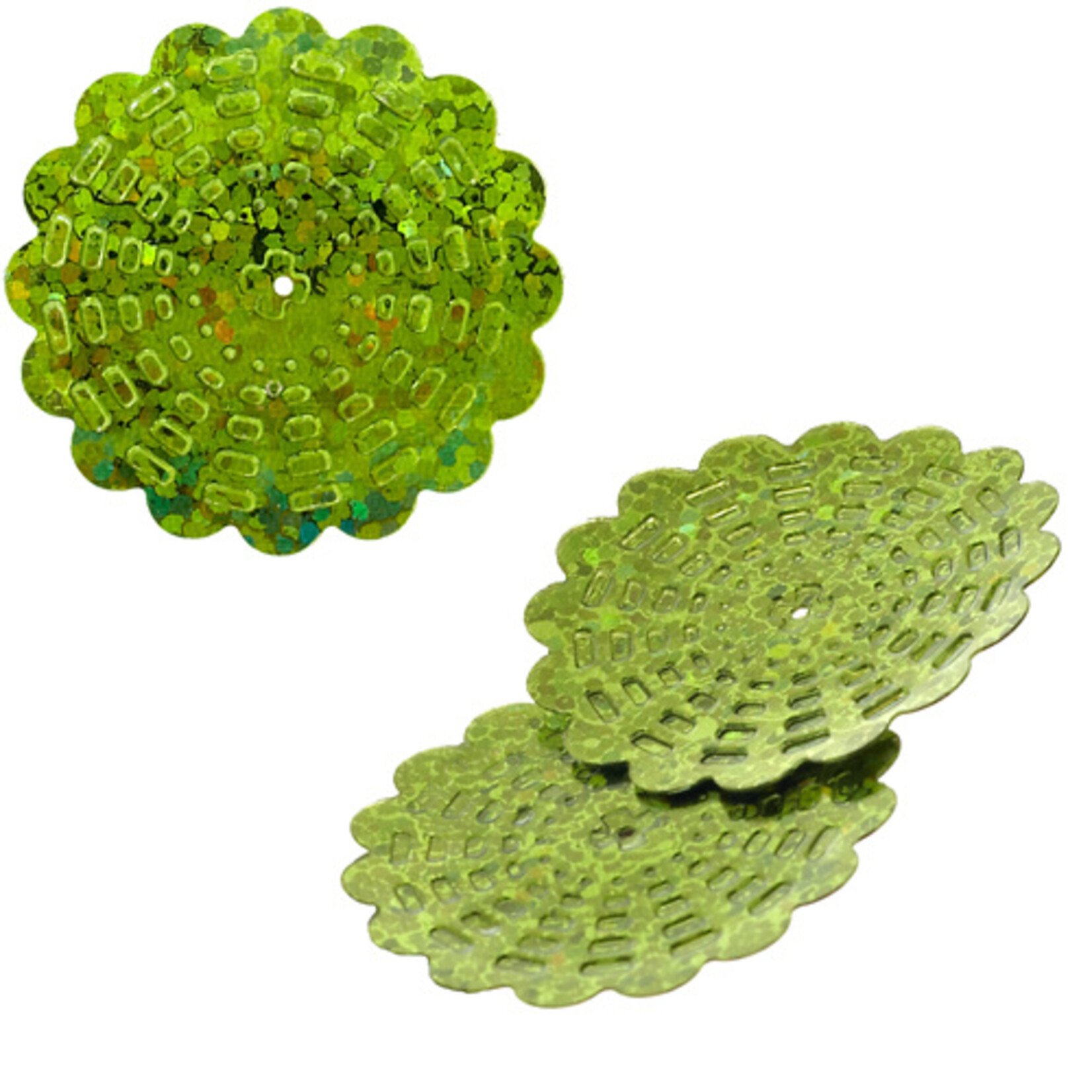 Sequins Hologram 29mm With Hole Flower (100 grams)