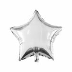 Star Mylar Balloon Silver 18" Air Fill Only