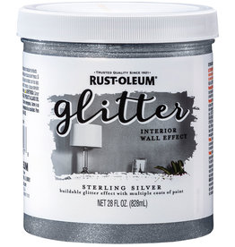 Rustoleum Glitter Interior Wall Paint Sterling Silver 828ml