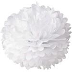 Tissue Pom-Poms 5CT 10" - White