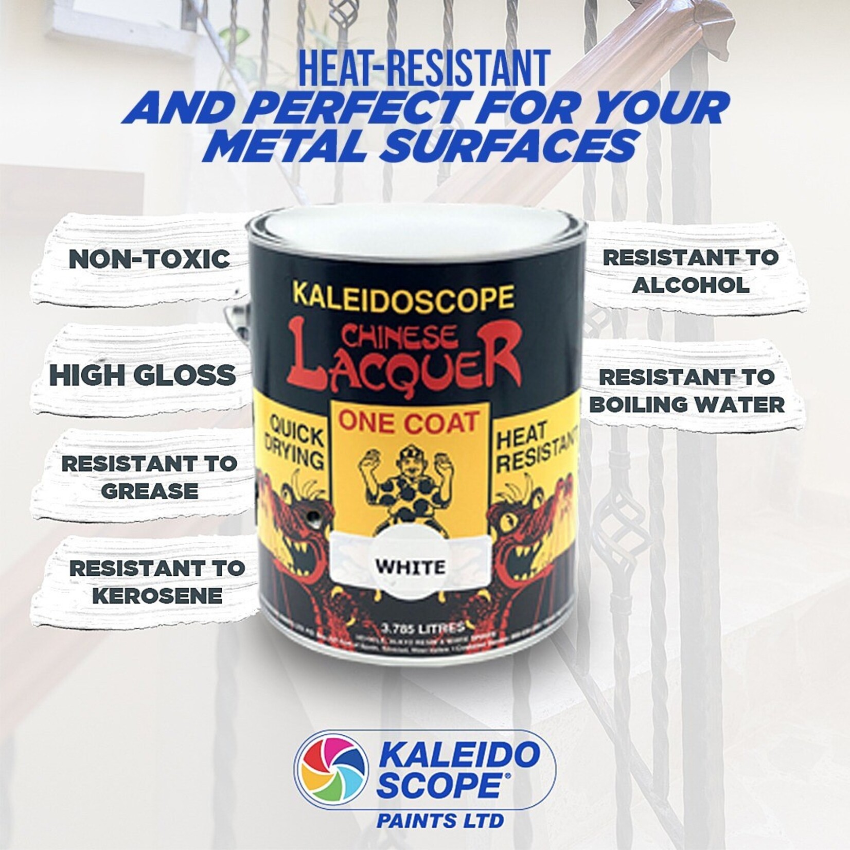 Kaleidoscope Chinese Lacquer Sign Yellow 473ml