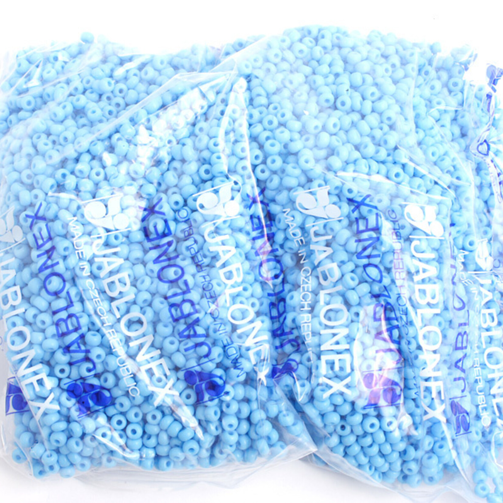 Ponybead  (500 grams) 6/0 Opaque Light Blue