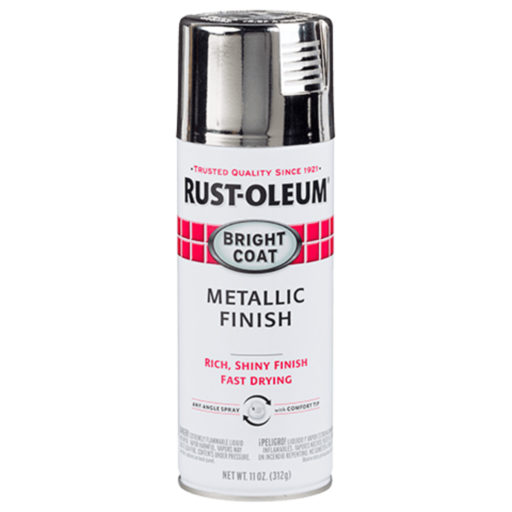 Rustoleum Specialty Spray Paint 11oz Bright Coat Metallic Finish Chrome