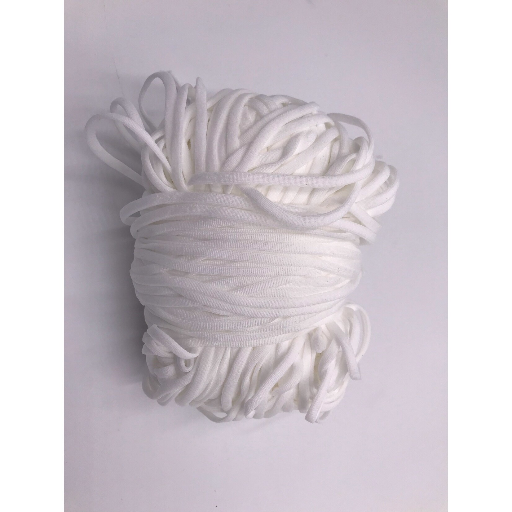 ROUND ELASTIC 1/8 INCH X 100 GRAMS (APPROX 80 YARDS) - WHITE