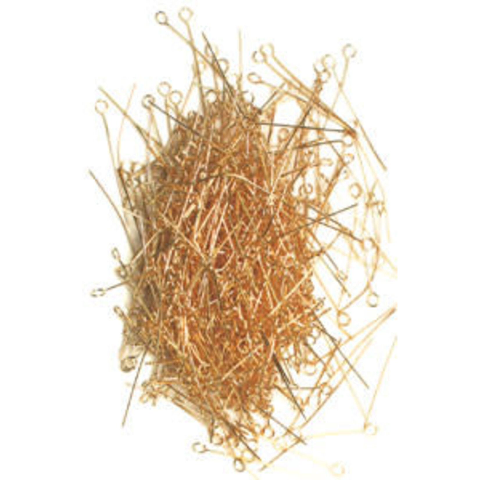 Eye Pins (100pcs) Gold 1 Inch 24ga(.020)