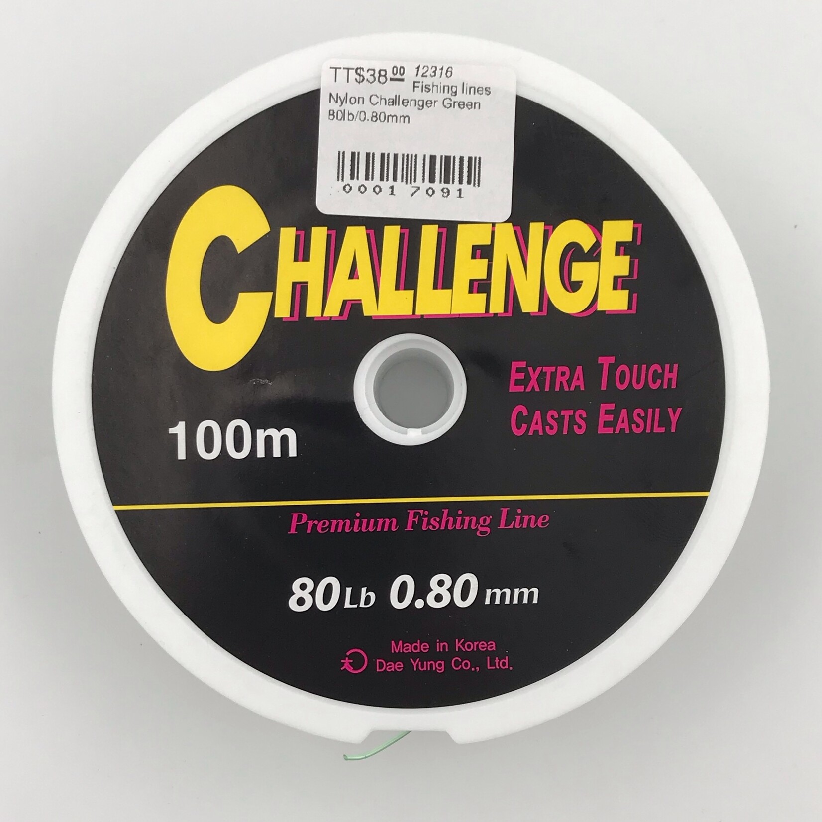 Fishing lines Nylon Challenger Green 80lb/0.80mm