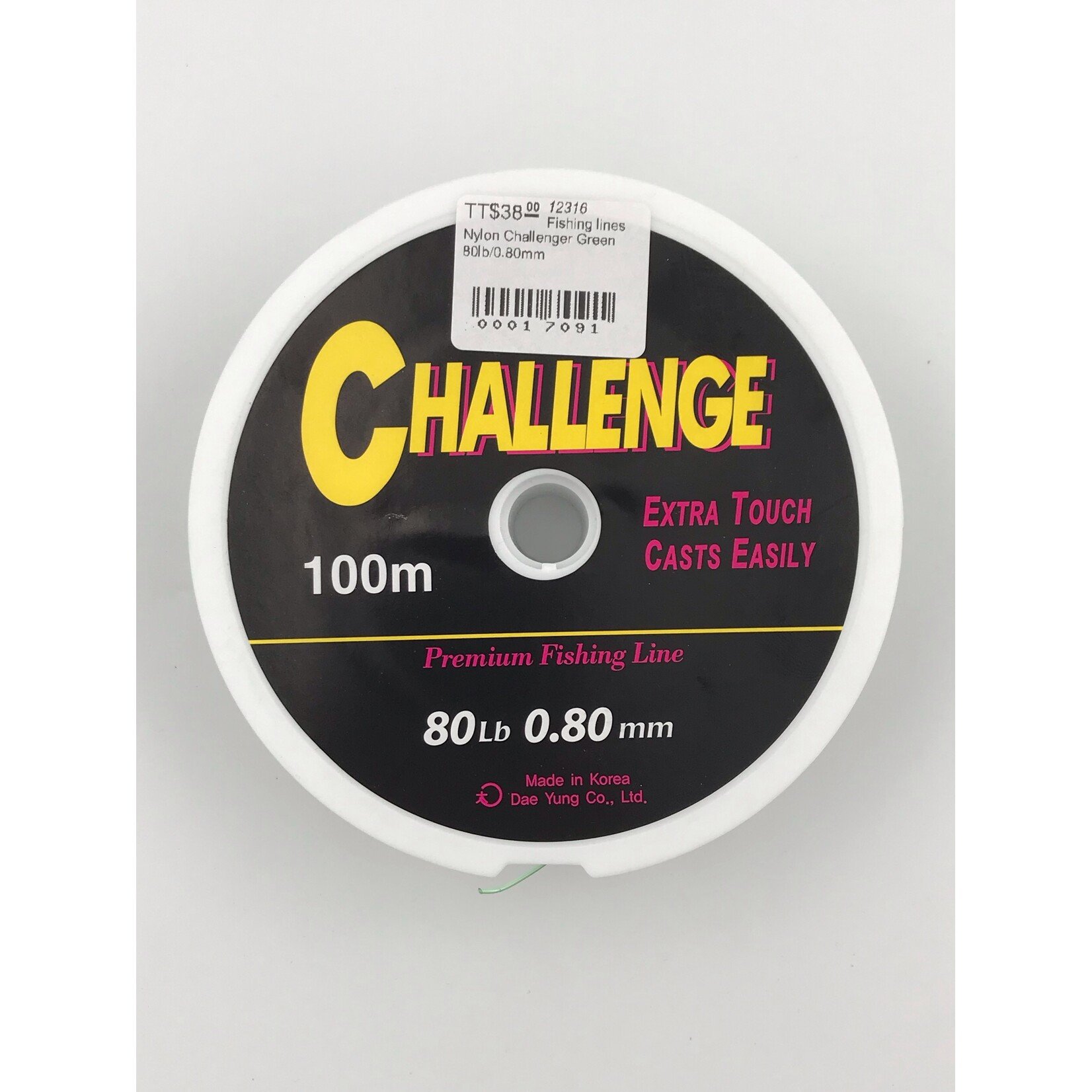 Fishing lines Nylon Challenger Green 80lb/0.80mm
