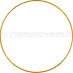 Metal Rings Brass 14 inch (10pcs)