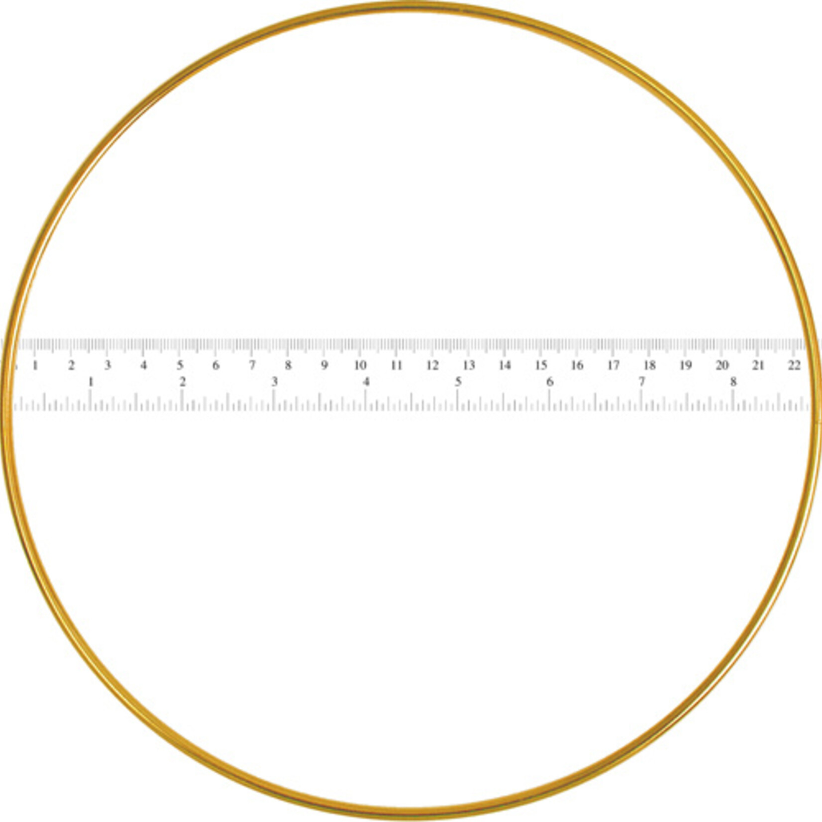 Metal Rings Brass 9 inch (25pcs)
