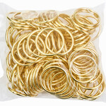 Metal Rings Brass 1 inch (100 pcs)
