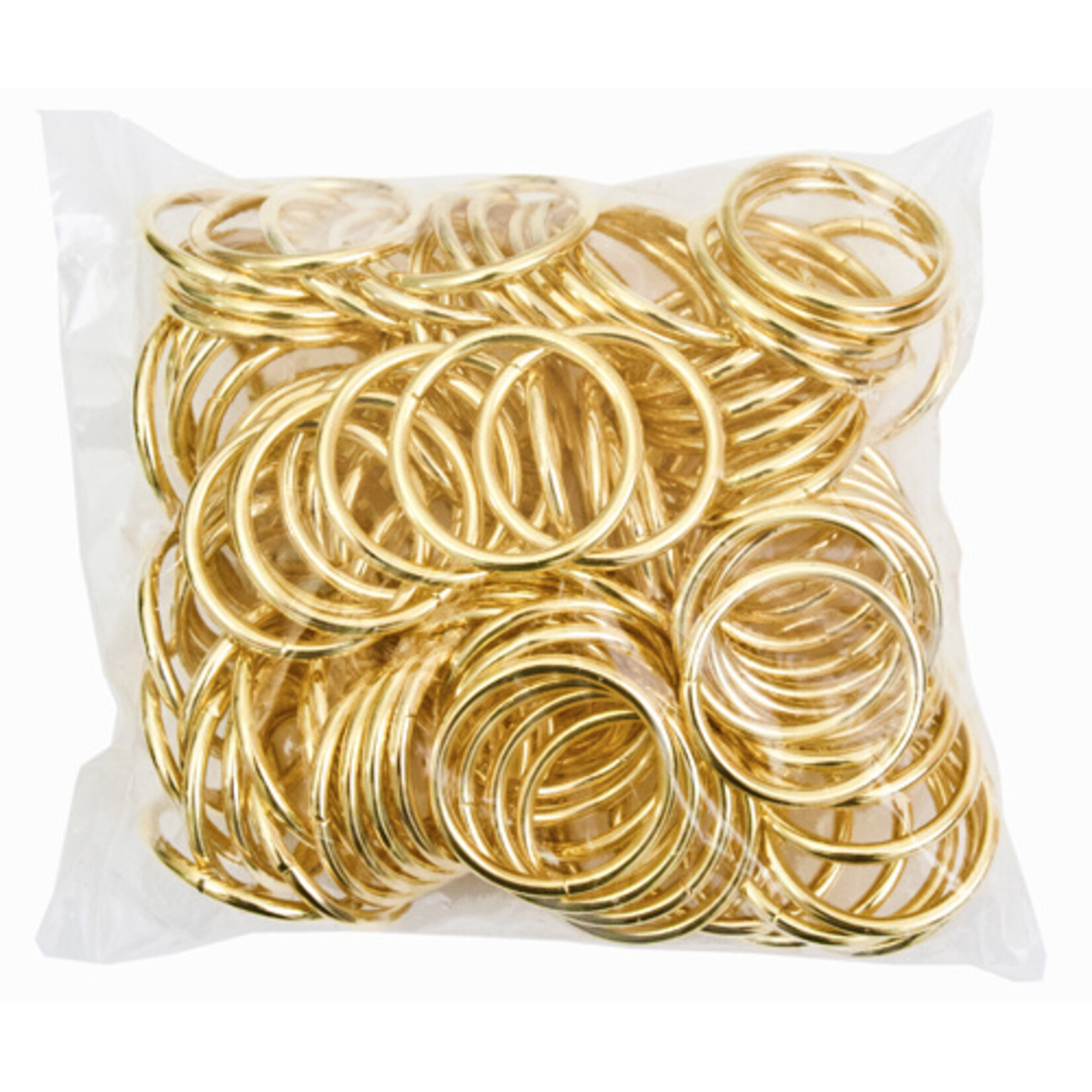 Metal Rings Brass 1 inch (100 pcs)