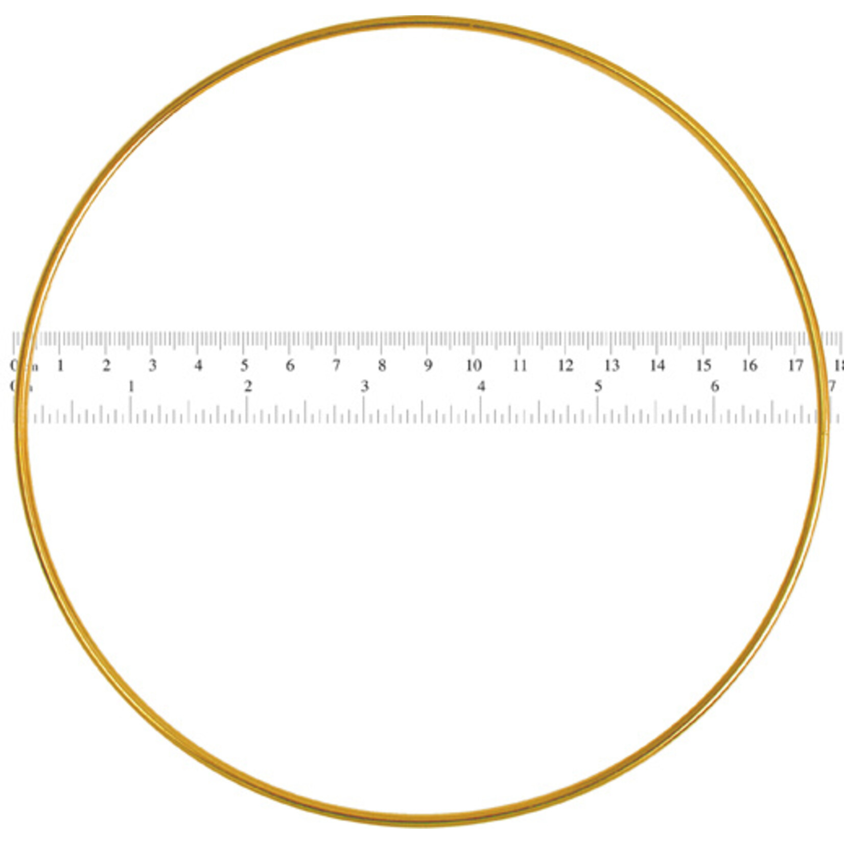 Metal Rings Brass 7 inch (25pcs)