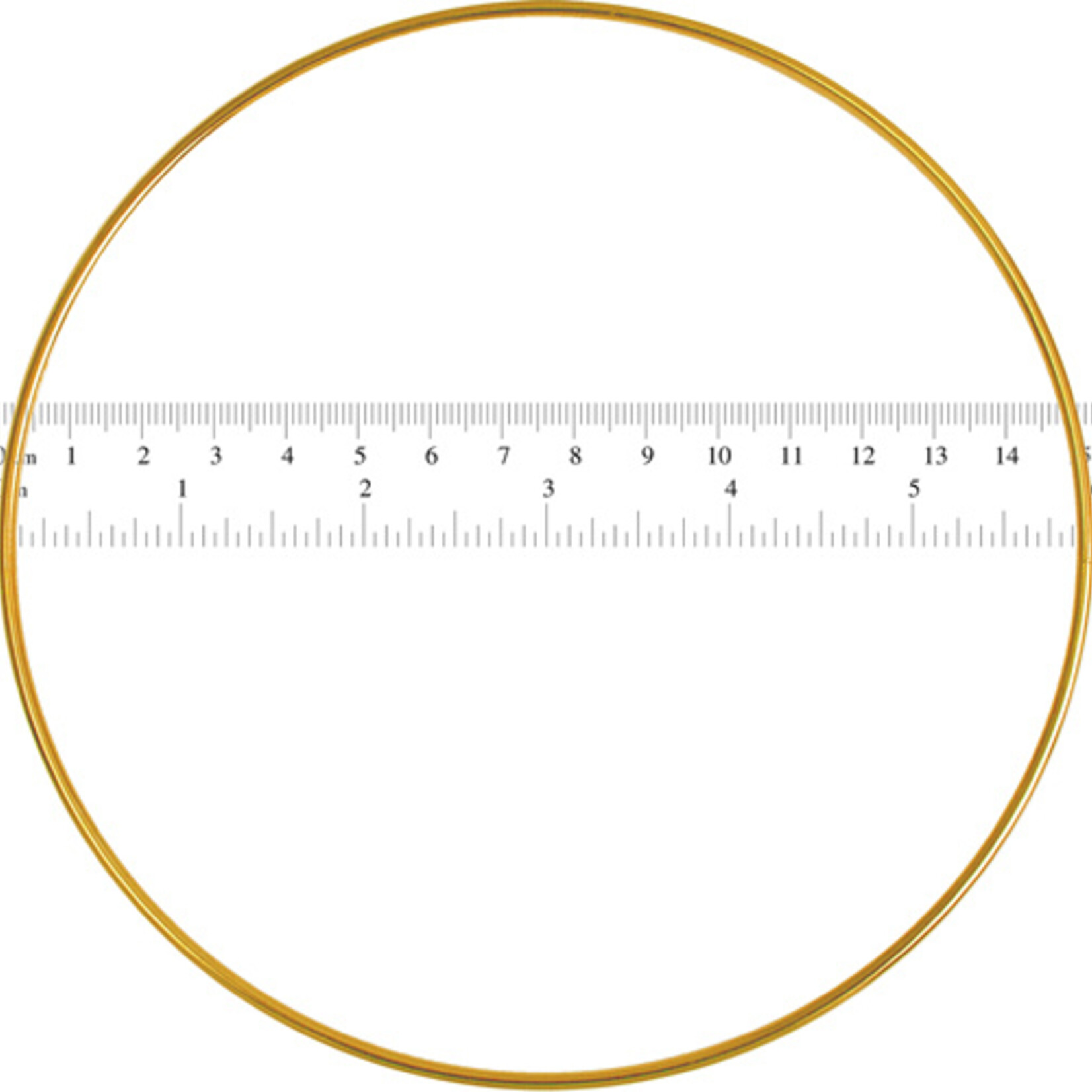 Metal Rings Brass 6 inch (100pcs)